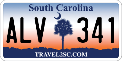 SC license plate ALV341