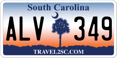 SC license plate ALV349