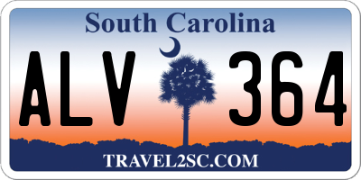 SC license plate ALV364