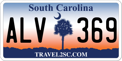 SC license plate ALV369