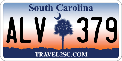 SC license plate ALV379