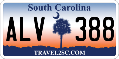 SC license plate ALV388