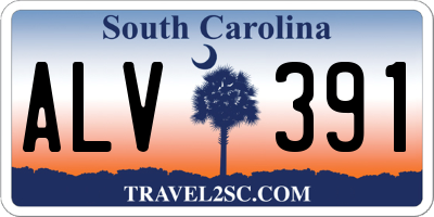 SC license plate ALV391
