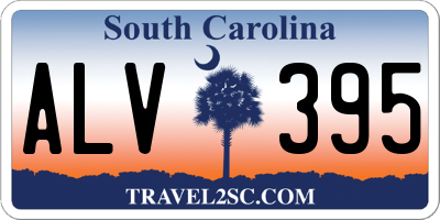 SC license plate ALV395
