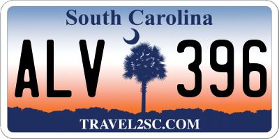 SC license plate ALV396