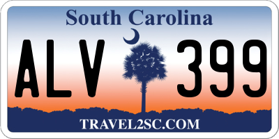SC license plate ALV399
