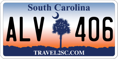 SC license plate ALV406