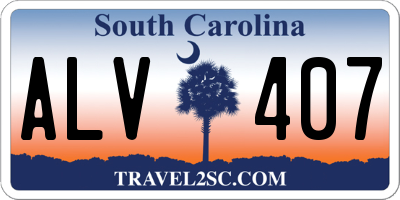 SC license plate ALV407
