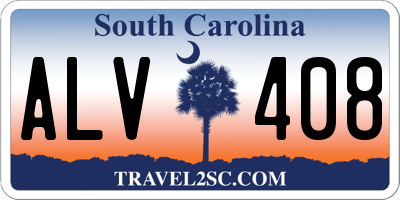 SC license plate ALV408