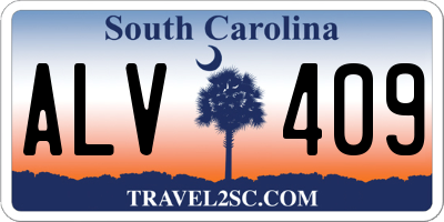 SC license plate ALV409