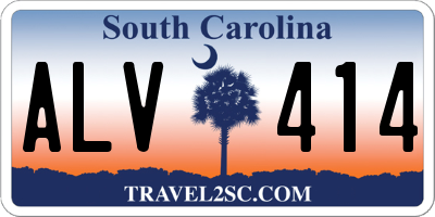 SC license plate ALV414