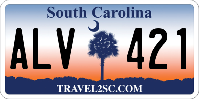 SC license plate ALV421