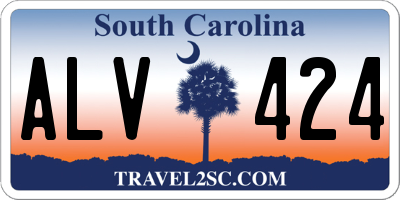 SC license plate ALV424