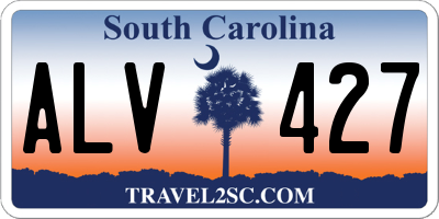 SC license plate ALV427