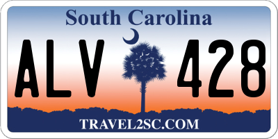 SC license plate ALV428