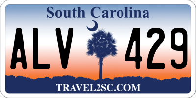 SC license plate ALV429