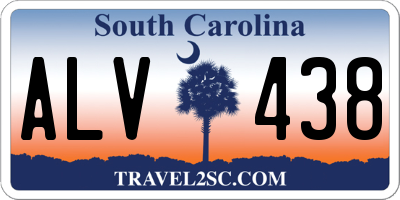 SC license plate ALV438