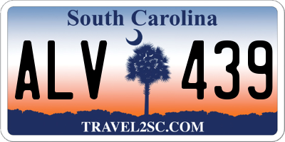 SC license plate ALV439