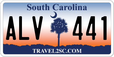 SC license plate ALV441