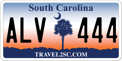 SC license plate ALV444