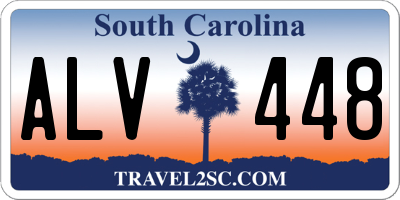 SC license plate ALV448