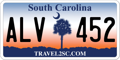 SC license plate ALV452