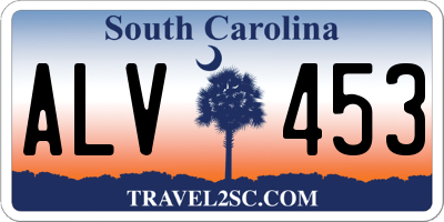 SC license plate ALV453