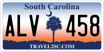 SC license plate ALV458