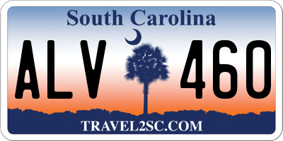 SC license plate ALV460