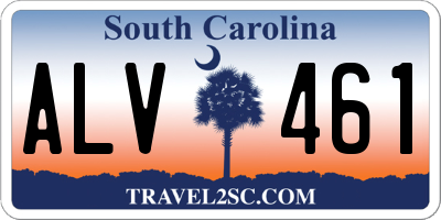 SC license plate ALV461