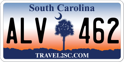 SC license plate ALV462