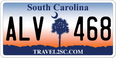 SC license plate ALV468