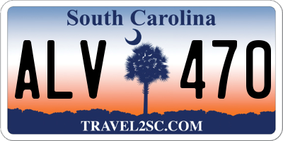SC license plate ALV470
