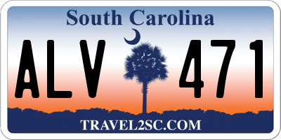 SC license plate ALV471
