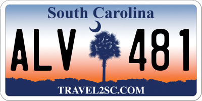 SC license plate ALV481