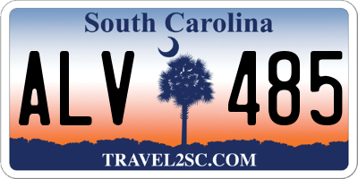 SC license plate ALV485