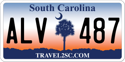 SC license plate ALV487
