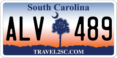 SC license plate ALV489