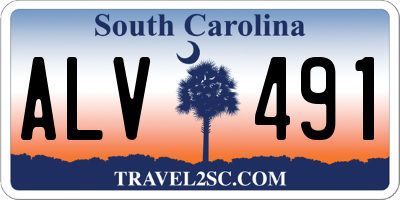 SC license plate ALV491