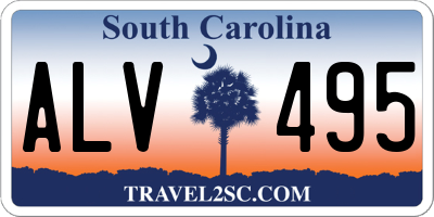 SC license plate ALV495
