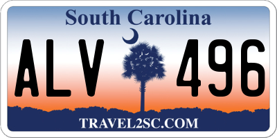 SC license plate ALV496
