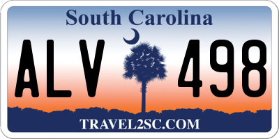 SC license plate ALV498