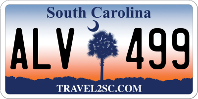 SC license plate ALV499