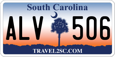 SC license plate ALV506