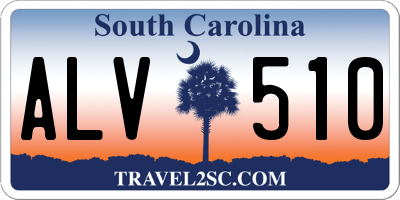 SC license plate ALV510