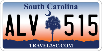 SC license plate ALV515