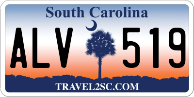 SC license plate ALV519
