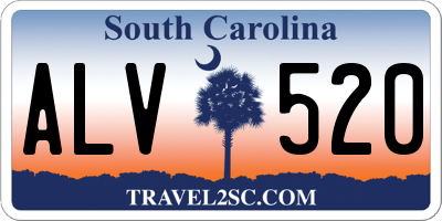 SC license plate ALV520