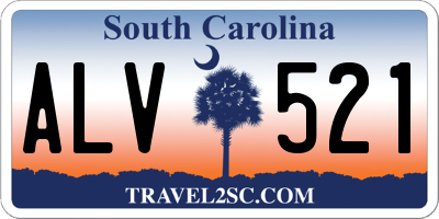SC license plate ALV521