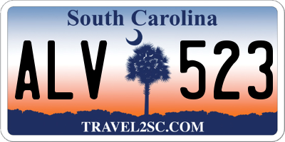 SC license plate ALV523